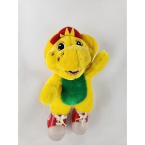 Vintage 9" PBS Barney BJ Yellow Dinosaur Lyons Group Stuffed Plush Figure Doll